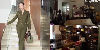 7 Potret Ruang Khusus di Rumah Dewi Perssik yang Dipakai Jualan Preloved Barang Branded, Penuh Koleksi Baju - Tas