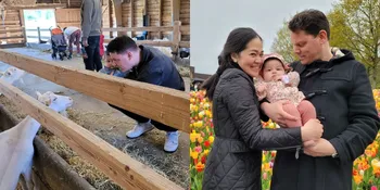 7 Potret Suami Gracia Indri Momong dan Gendong Anak, Bule yang Begitu Kebapakan