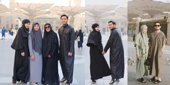 7 Potret Syahnaz Sadiqah Selama Umrah, Makin Cantik Berhijab - Romantis Bareng Jeje Govinda