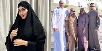 7 Potret Tania Nadira yang Tengah Hamil Anak Keempat, bak Penduduk Arab Lokal Saat ke Tanah Suci - Aura Cantik Makin Terpancar