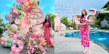 7 Potret Ulang Tahun Arabella Anak Aura Kasih yang ke-5, Bertema Manis Serba Pink - Penampilan Sang Ibu Mencuri Perhatian