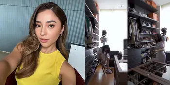 7 Potret Walk In Closet Apartemen Nikita Willy yang Jarang Tersorot, Luas Banget - Indra Priawan Punya Area Tersendiri