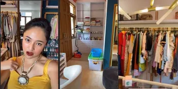 7 Potret Walking Closet Marshanda, Super Aestethic dan Punya Banyak Koleksi Baju - Sepatu