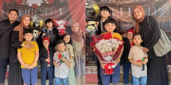 7 Potret Wisuda SD Ivander Haykal, Daus Mini dan Yunita Lestari Tampil Kompak