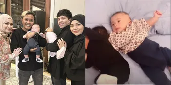 8 Potret Baby Adzam Tiduran Bareng Baby Ameena yang Gemesin Banget, Pacaran Berduaan di Atas Kasur - Atta Sebut Sule Sejak Dini
