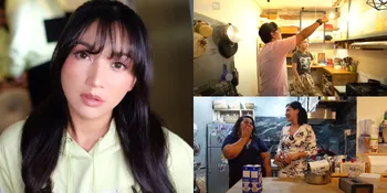 8 Potret Dapur Hesti Purwadinata yang Minimalis, Berkonsep Open Space - Gaya Rustic dengan Elemen Kayu