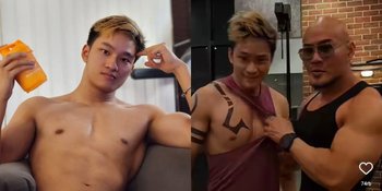 8 Potret Gaya Kompak Azka dan Deddy Corbuzier Saat Sama-Sama Flex Otot