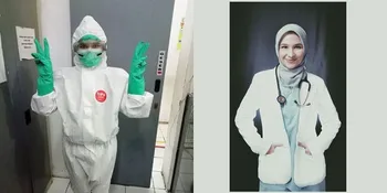 Pakai APD Lengkap, Ini 8 Potret Sarah Shahab Adik Zee Zee Shahab yang Jadi Dokter Lawan Corona Covid-19