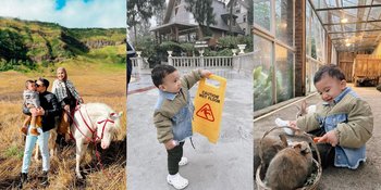 8 Potret Zaskia Sungkar dan Irwansyah Liburan Keluarga ke Bromo, Ukkasya Sudah Cinta Alam Sejak Kecil - Bikin Gemas Main Bareng Kelinci