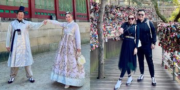 9 Pesona Cantik Femmy Permatasari Pakai Hanbok Liburan di Korea, Mesra Bareng Suami