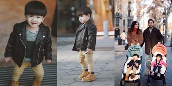 9 Potret Zayn Anak Syahnaz Sadiqah dan Jeje Govinda Liburan di Barcelona, Gemas Bergaya OOTD ala Korean Style - Pose Bak Model