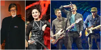 Aamir Khan dan Amitabh Bachchan Ikut Konser Coldplay di India
