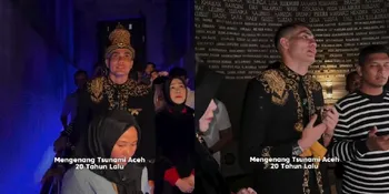 Aisar Khaled Kunjungi Museum Tsunami Aceh, Kirim Doa Hingga Jadi Imam Sholat Berjamaah