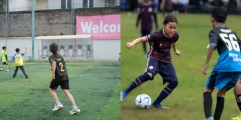 Aksi Kala Madali Anak Zaskia Adya Mecca Tanding Bola di Lapangan, Teman Setim dan Lawan Laki-Laki Semua