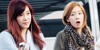 Aksi Konyol Taeyeon dan Tiffany SNSD Menirukan 'FROZEN'