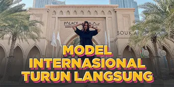 Aksi Paula Verhoeven Catwalk di Citayam Fashion Week