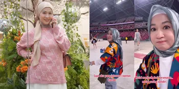 Akui Introvert, Begini 7 Potret Okie Agustina Saat Nonton Konser Demi Sang Anak