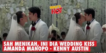 Amanda Manopo &#38; Kenny Austin Resmi Menikah, Langsung Berbagi Wedding Kiss Romantis
