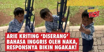 Arie Kriting 'Diserang' Bahasa Inggris Oleh Naka, Responsnya Bikin Ngakak!
