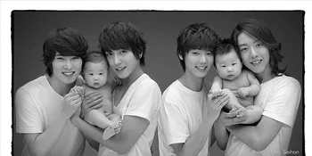 Saat Cowok-Cowok Ganteng Korea Menggendong Bayi, Cute!