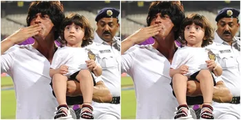 Ayah Manis, SRK Gendong Sayang AbRam Khan Kala Pulang ke Mumbai