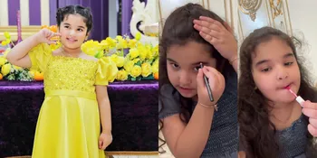 Ayang Anak Tasya Farasya Beri Tutorial Makeup Jadi Princess Aurora, Sudah Jago Tanpa Pakai Cermin