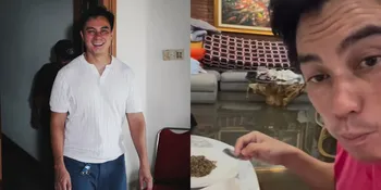 Banjir Menggenangi Rumah, Baim Wong Justru Asyik Menyantap Nasi Goreng