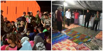 Berada di Lombok, Presiden Jokowi Mengimami Shalat Maghrib di Mushala Darurat
