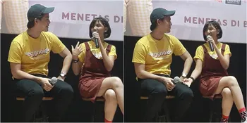 Beradegan Mesra di 'EGGNOID', Bikin Morgan Oey &#38; Sheila Dara Tersipu Malu