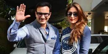 Beredar Foto Saif Hendak Cium Kareena dan Taimur, Bikin Melting!
