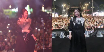 Bernadya Dapat Bunga Dari Penonton KapanLagi Buka Bareng BRI Festival 2025