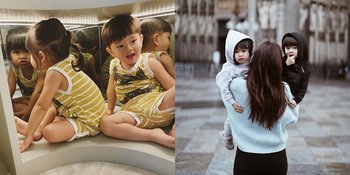 Pose Menggemaskan - Jadi Partner In Crime, Ini 7 Potret Kekompakan Zayn dan Zunaira Anak Kembar Syahnaz Sadiqah