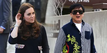 Bertemu Jackie Chan, Kate Middleton Tampil Anggun Mempesona