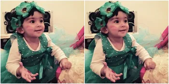 Bikin Gemes! Aairah Keponakan Mungil Shaheer Sheikh Belajar Salat