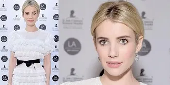 Bikin Terpesona! Pakai Gaun Simple, Emma Roberts Pamerkan Pundak