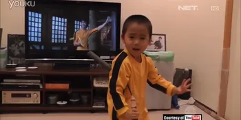 Bocah 4 Tahun Ini 'Titisan' Bruce Lee, Keren Banget!