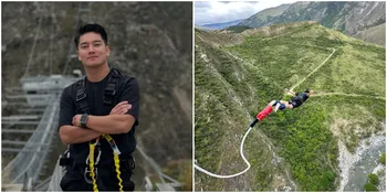 Boy William Tantang Adrenalin dengan Bungee Jumping Ekstrem Tertinggi di New Zealand
