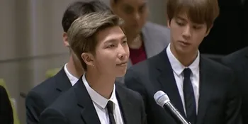 BTS Pidato di Depan Orang Penting Dunia, RM Minta Anak Muda Berani Bicara
