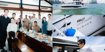 Buka Bisnis Bareng, Ini 5 Potret Yacht Milik Prilly Latuconsina dan Kevin Sanjaya yang Mewah dan Elegan Banget