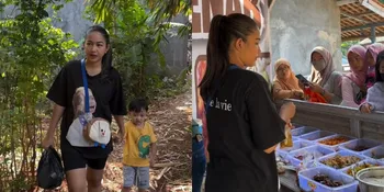 Buka Warung Makanan Sunda, Begini 7 Gaya Eriska Nakesya Istri Young Lex saat Jualan Layani Pembeli