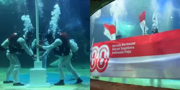 Bukan Cuma Hiu, Ruben Onsu Hadapi Kesulitan Teknis Saat Kibarkan Bendera di Dalam Air