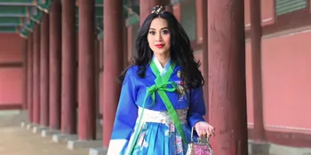 Cantiknya Diah Permatasari Saat Kenakan Hanbok Pakaian Tradisional Korea