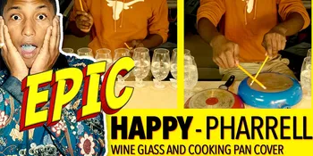 Cerdas Bro, Hits 'Happy' Versi Gelas Wine!