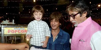 Cute! Abram Khan Yakin Amitabh Bachchan Adalah Ayah Shahrukh Khan