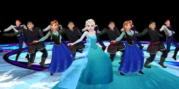 Dan Para Tokoh FROZEN Pun Menari Ala Michael Jackson