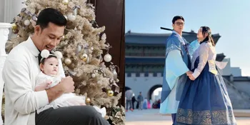 Denny Sumargo dan Sang Istri Ajak Baby Briel Resepsi Pernikahan Luna Maya dan Maxime Bouttier