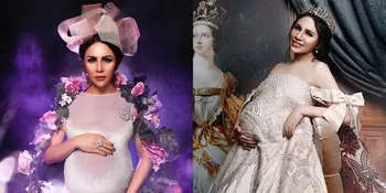 Detail Pesona Cantik Momo Geisha Tampil Bak Ratu Kerajaan di Maternity Shoot