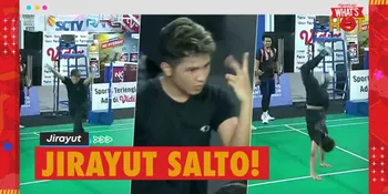 Detik-Detik Jirayut Salto Setelah Menang Ganda Putra Badminton Bersama Tontowi Ahmad