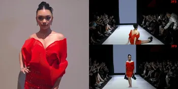 Detik-Detik Naura Ayu Jatuh Saat Catwalk di JF3, Tetap Profesional - Lanjutkan Jalan Sambil Tenteng Heels