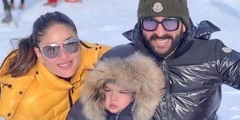 Diajak Saif Ali Khan Main Salju di Tengah Gua, Reaksi Taimur Ali Khan Super Cute!